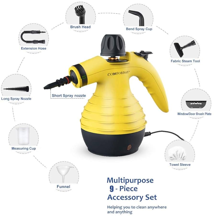 スチームクリーナー Amazon | bumxca スチームクリーナー 【ハンドルに蒸気スイッチ