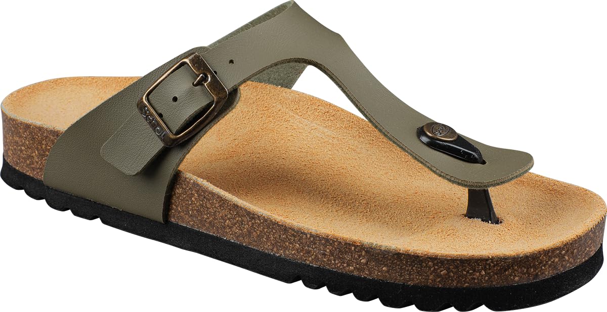 Scholl Women's Nicole Sandal, Khaki, 7 UK
