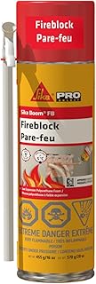 SIKA - Foam - Sika Boom-130 FB - Orange - Hole Filler - Multi-Surface Application - Fire Resistant - Moisture-Curing - Gun Grade - 570g (20 US fl. oz)
