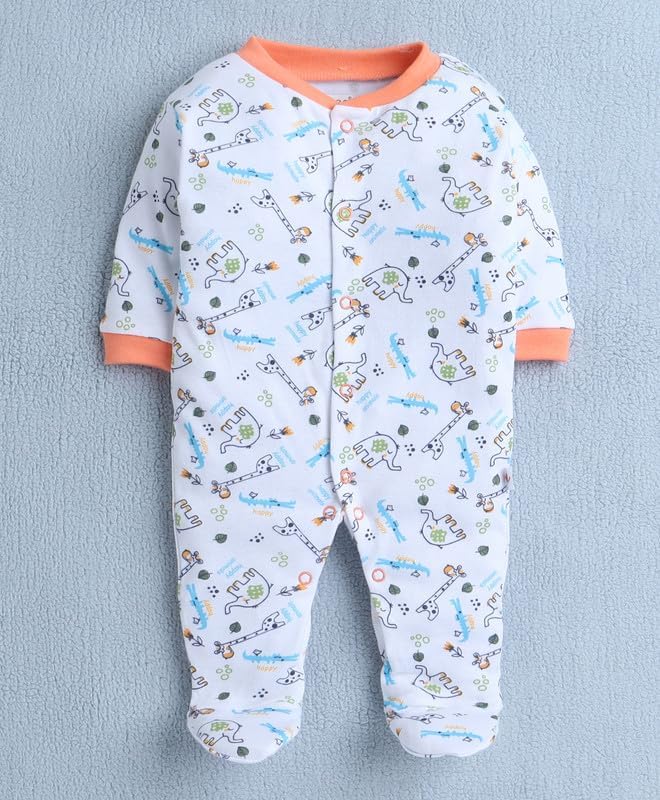 Image of 100% Cotton Rompers for New Born Baby Sleepsuits Jumpsuit Night Suits for Baby Boys & Girls |Onesies| Infant Clothes Pack Of 3