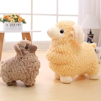 Amazon.co.jp: 羊 ヒツジ ぬいぐるみ 抱き枕 25-45CM ふわふわ