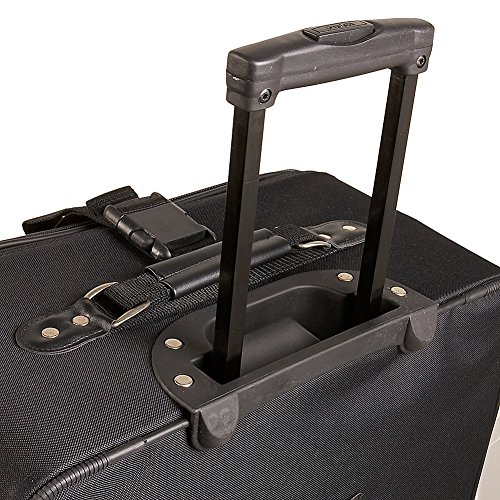 Traveler's Choice Unisex-Adult Amsterdam Softside 2-Tone Fabric Expandable Rolling Upright, Travel Suitcase Luggage With Wheels, Gray, Carry-On 21-Inch #TOP4