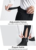 Vista 5 de BALEAF Women's Fleece Lined Snow Ski Pants Waterproof Windproof Softshell Insulated Slim Thermal Pants Zipper Bottom Leg