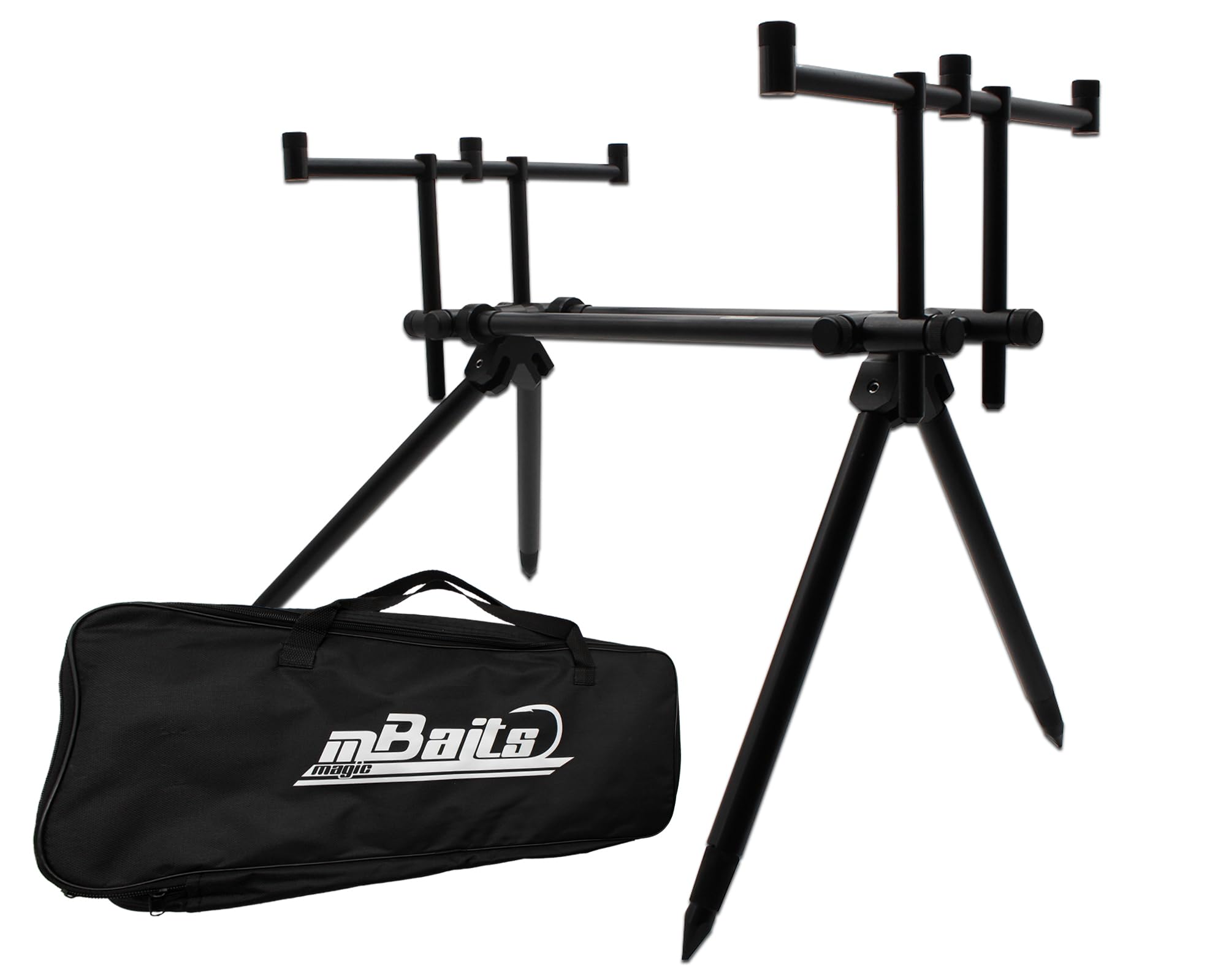 Angel-Berger Magic Baits CX Pro Rod Pod Aluminium 3 Rods verstellbar Rutenständer Rutenhalter Rutenauflage Rodpod
