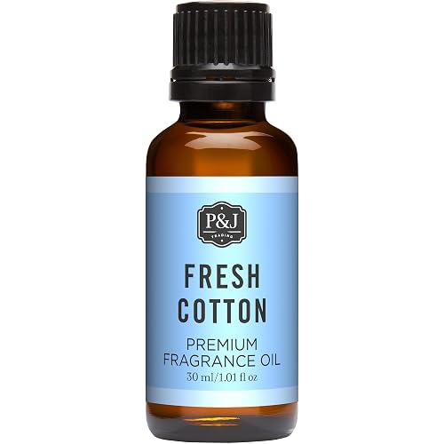 P&J Trading - Fresh Cotton Scented Oil 30ml - Fragrance Oil for Candle Making, Soap Making, Diffuser Oil