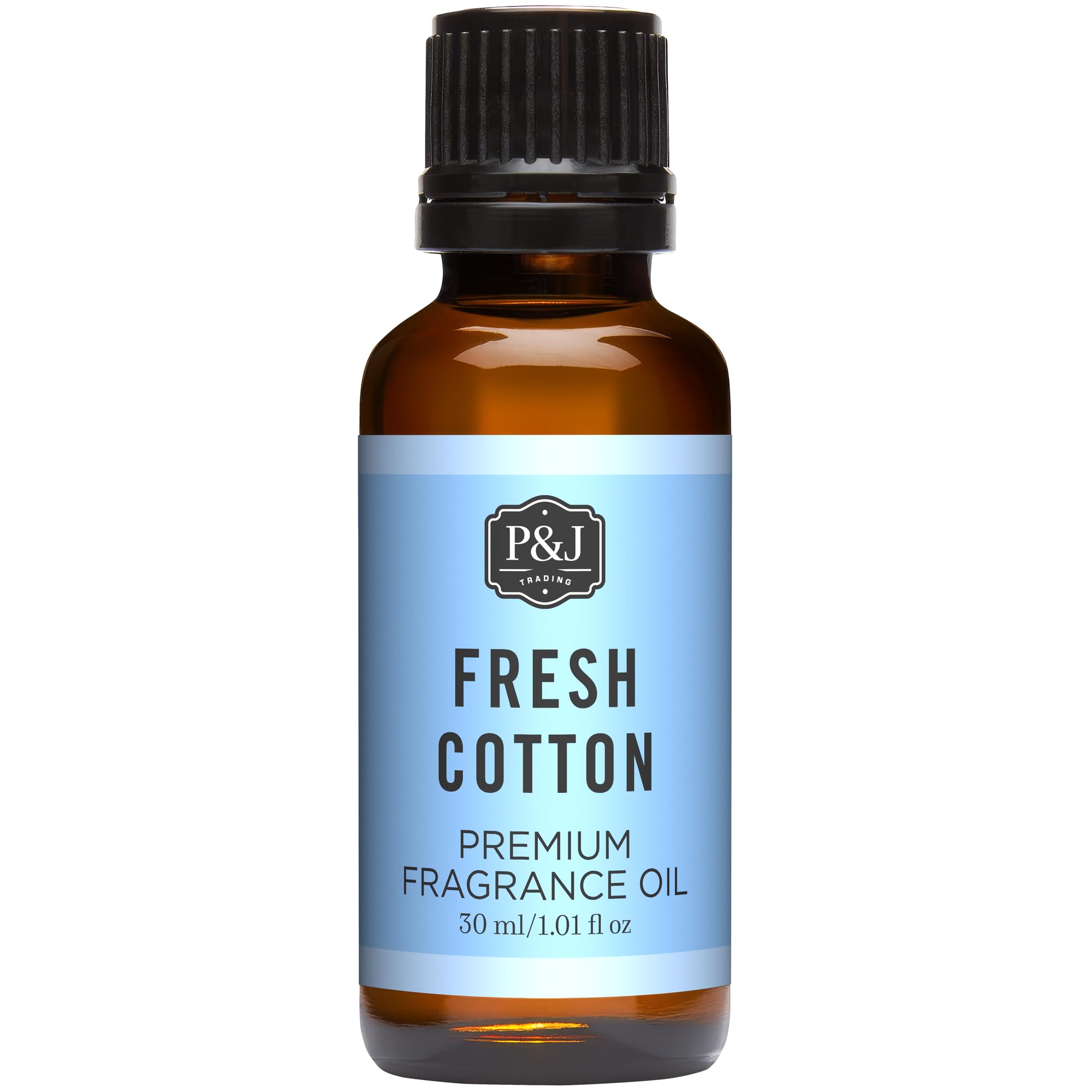 P&amp;J Trading - Fresh Cotton Scented Oil 30ml - Fragrance Oil for Candle Making, Soap Making, Diffuser Oil
