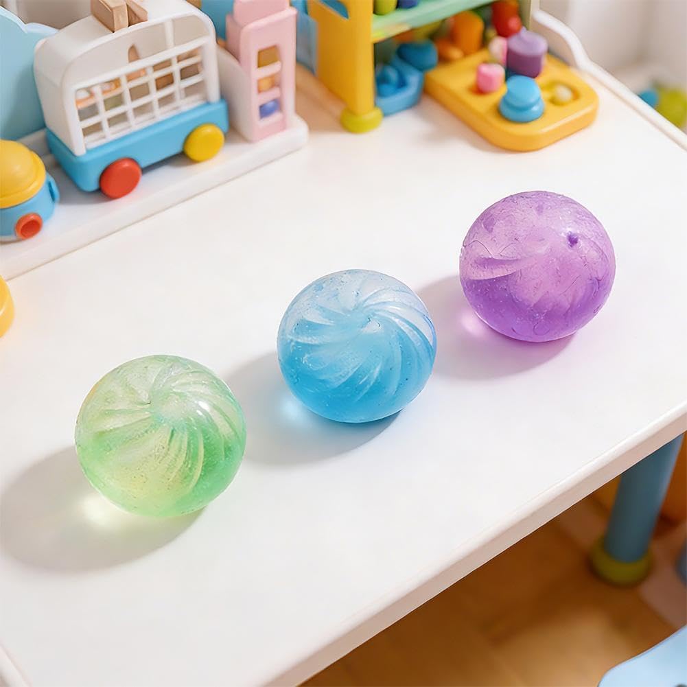 One Random Dumpling Stress Ball, Simulated Steamed Bun Stress Relief Toy, Soft Squeeze Decompression Dough for Kids Adults