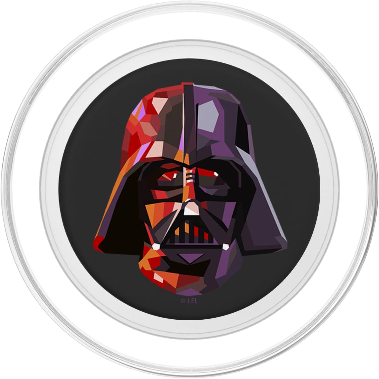 Star Wars Darth Vader Poly Design Helmet PopSockets MagSafe PopGrip for iPhone