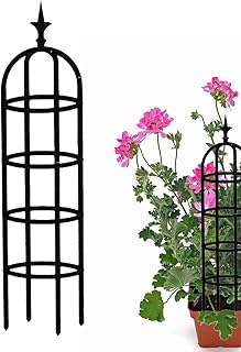 Treillis de Jardin - Support décoratif pour grimpantes | Installation Facile, étagère résistante aux intempéries | Clôture de Fleurs pour Jasmin, chèvrefeuille, légumes, tomates, Pots