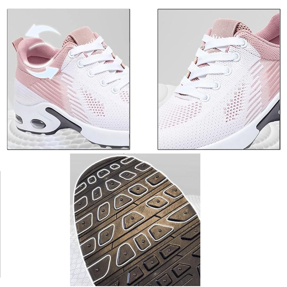 Baskets orthopédiques pour Femmes, Chaussures de Marche avec Soutien de la voûte Plantaire, Chaussures décontractées en Maille Respirante avec Coussin d'air