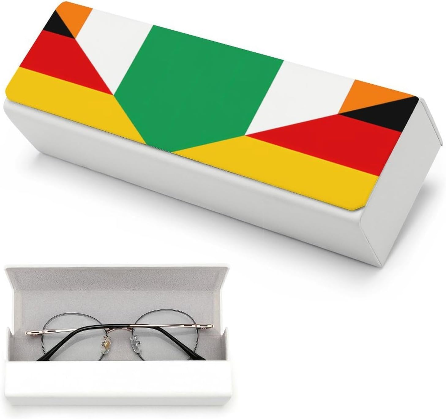 Flag of Ireland And Germany Eyeglasses Case with Cleaning Cloth image 5