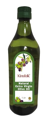 Kinsfolk Extra Virgin Olive Oil (Italian Oil) | Contains Vitamin E | Low in Saturated Fat | Natural Cooking Oil, for Dre