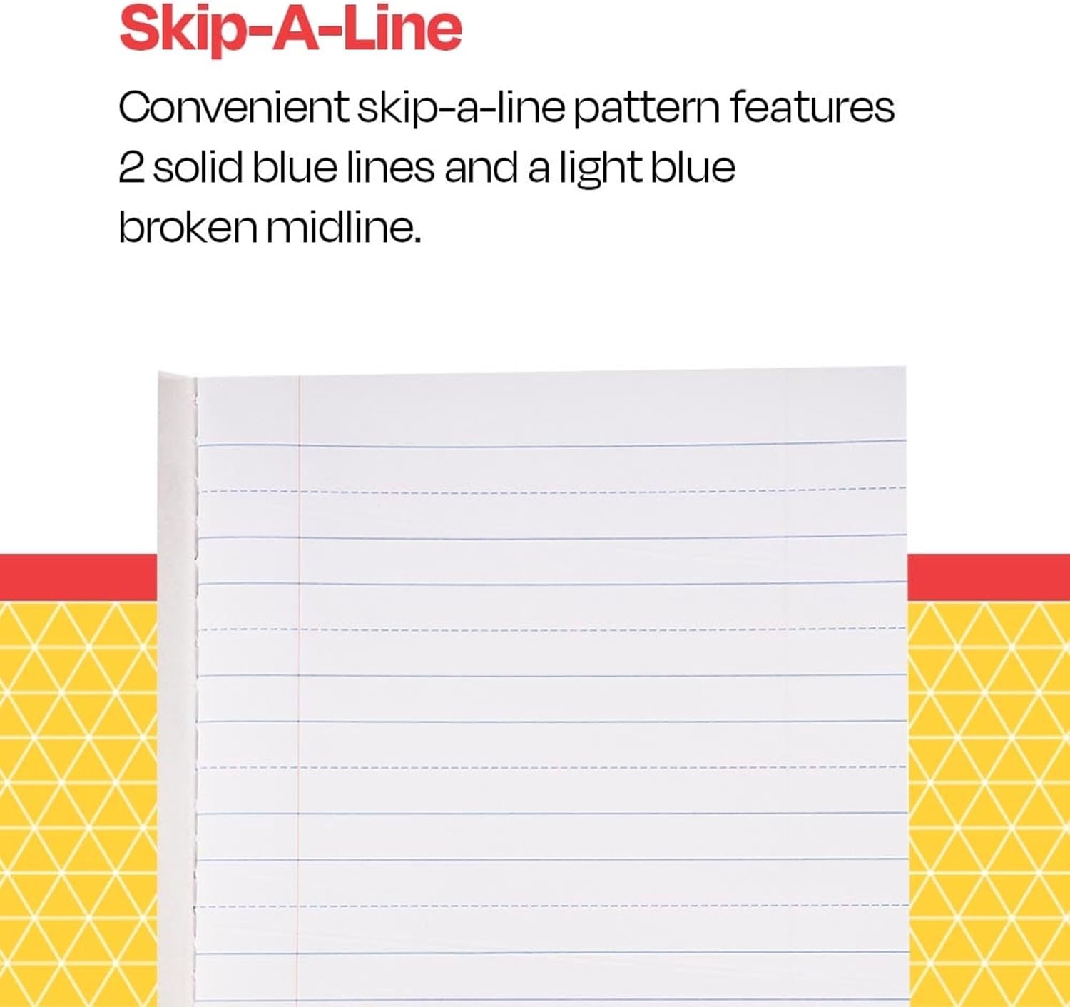School Smart - 85298 Skip-A-Line Composition Book - Grade 1 - 9 3/4 x 7 3/4 - Green - 50 Sheets - 100 Pages