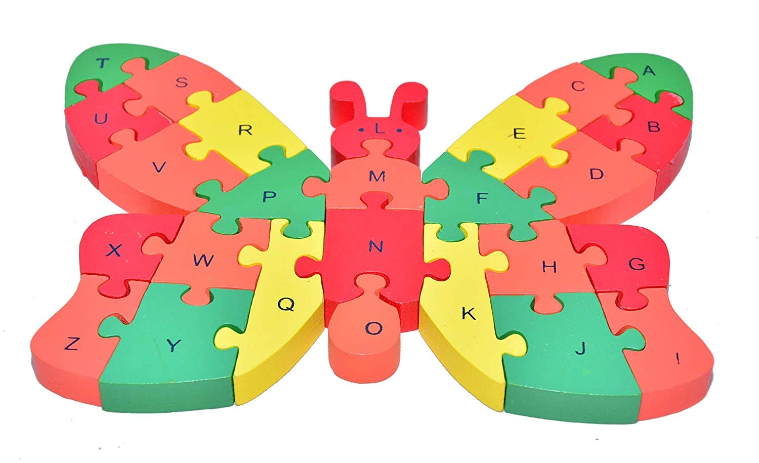 Shoro Wooden Butterfly 3D Puzzle Blocks for Toddlers, Kids, Preschool Age Children (3Years+) -Educational Toy to Learn Alphabets, Numbers 1-20 (Butterfly) (B08TLMG7DM) Amazon Price History, Amazon Price Tracker