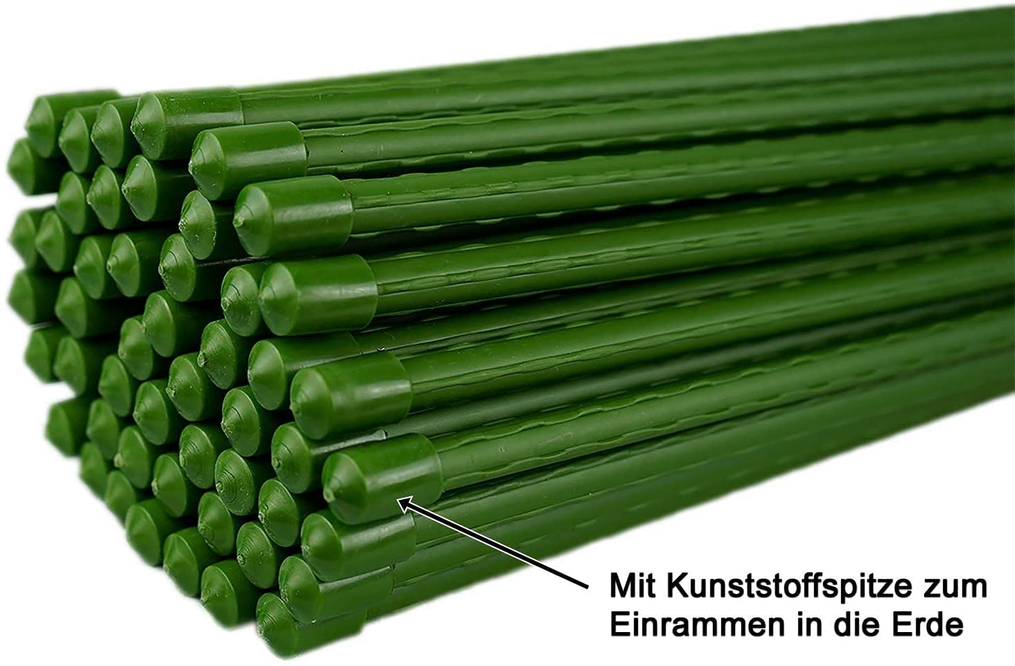 Novatool Pflanzstab 16x1500 mm 10er und Kokosgarn I Pflanzenstützen Befestigungsset I Kokosstrick Baumbinder
