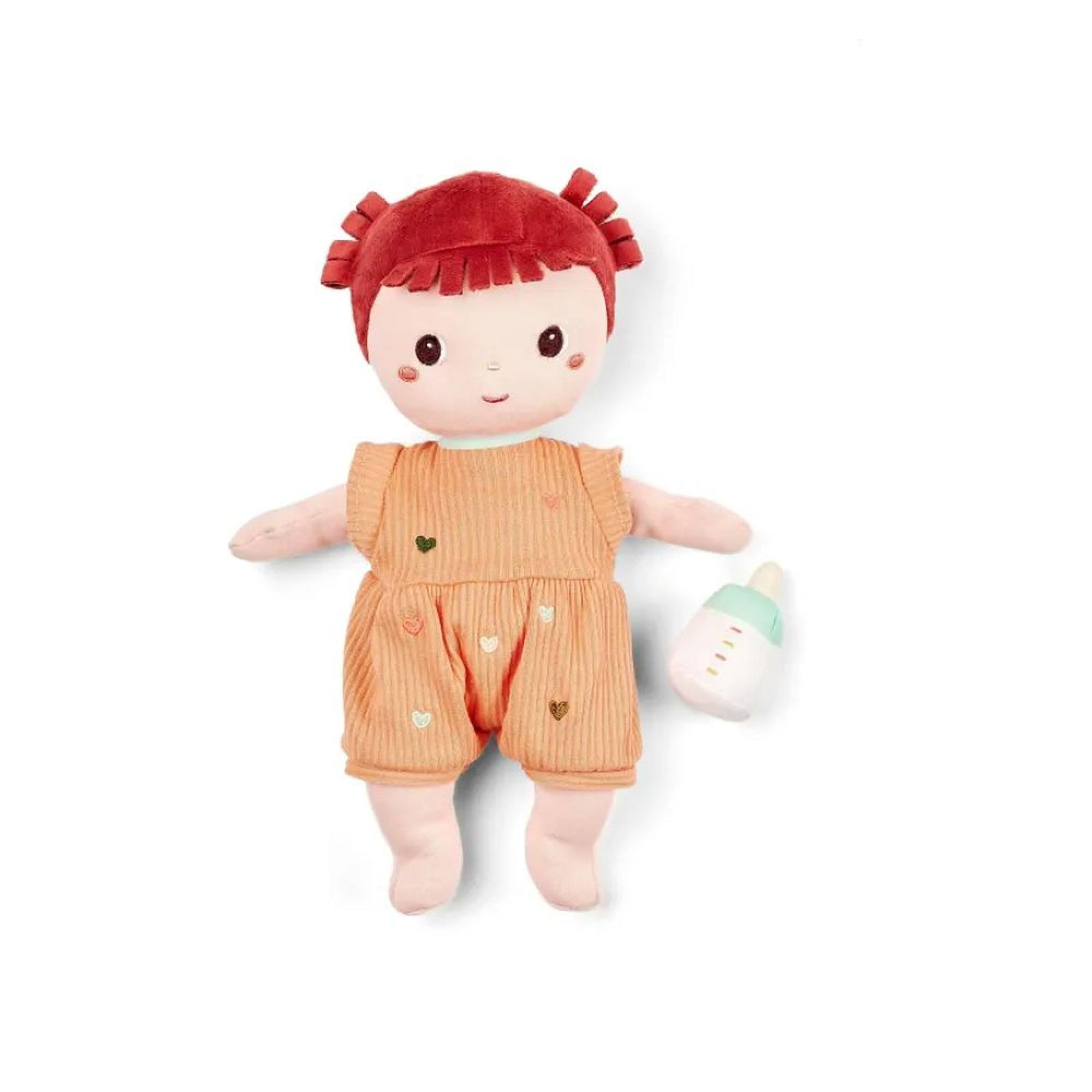 LILLIPUTIENS, Ninon, Poppon in Tessuto Lestato 30 cm con Biberon Magnetico
