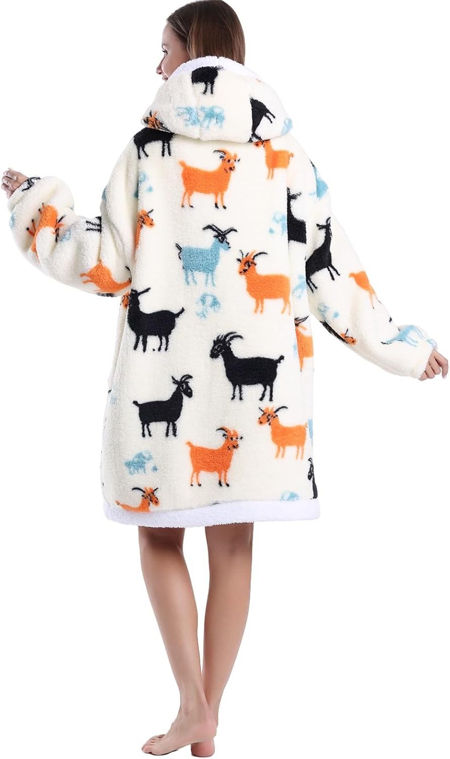 2025 Women Wearable Blanket Hoodie, Cute Oversized Soft Comfy Warm Hoodie Blanket, Mothers Day Gifts for Mom - Image 4