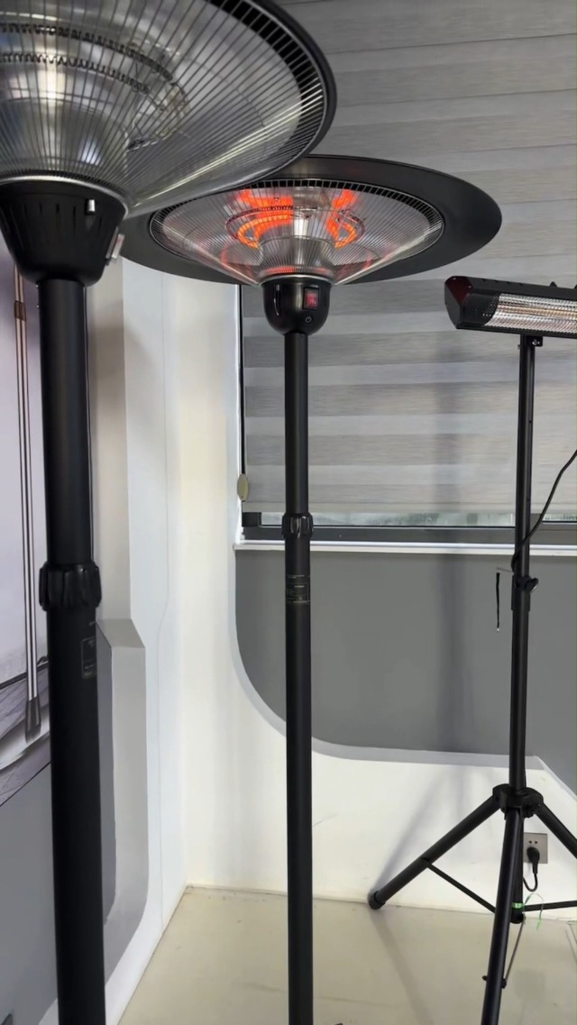 Amazon | ZAPJQL 屋外 ハロゲンヒーター 自立型 業務用 高速暖房 1500W