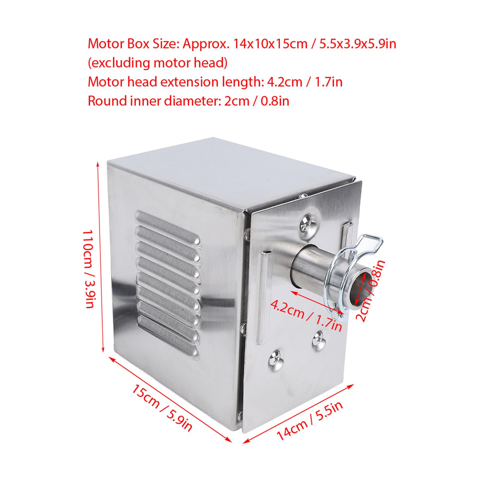 Luocute Moteur de Rôtissoire, Moteur de Rôtissoire de Remplacement Universel 45 W, Moteur de Barbecue en Acier Inoxydable avec Torsion élevée, Moteur de Rôtissoire électrique pour Poulet