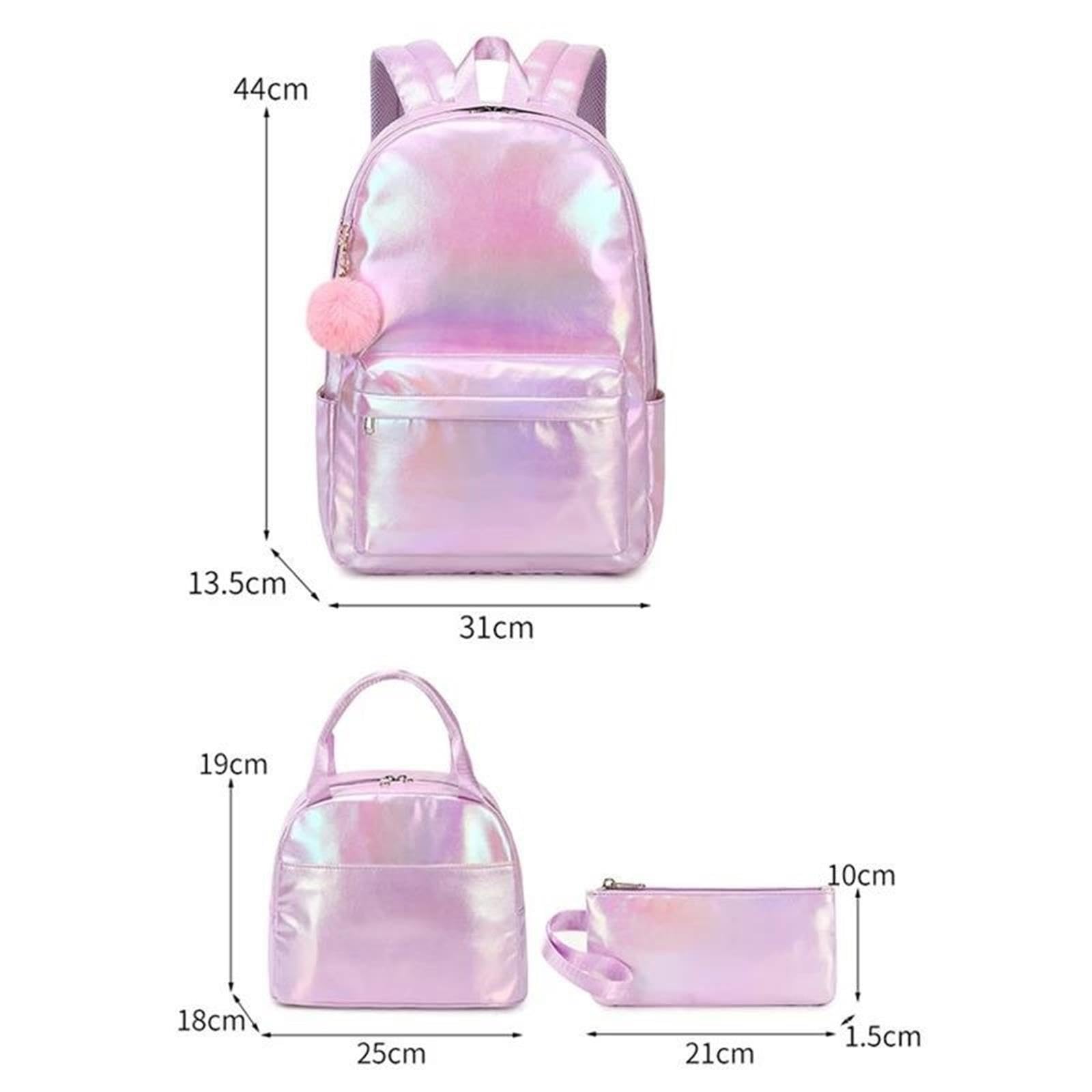 3-teiliges Set Wasserdichte Schultaschen Mit Lunchtasche Und Federmäppchen