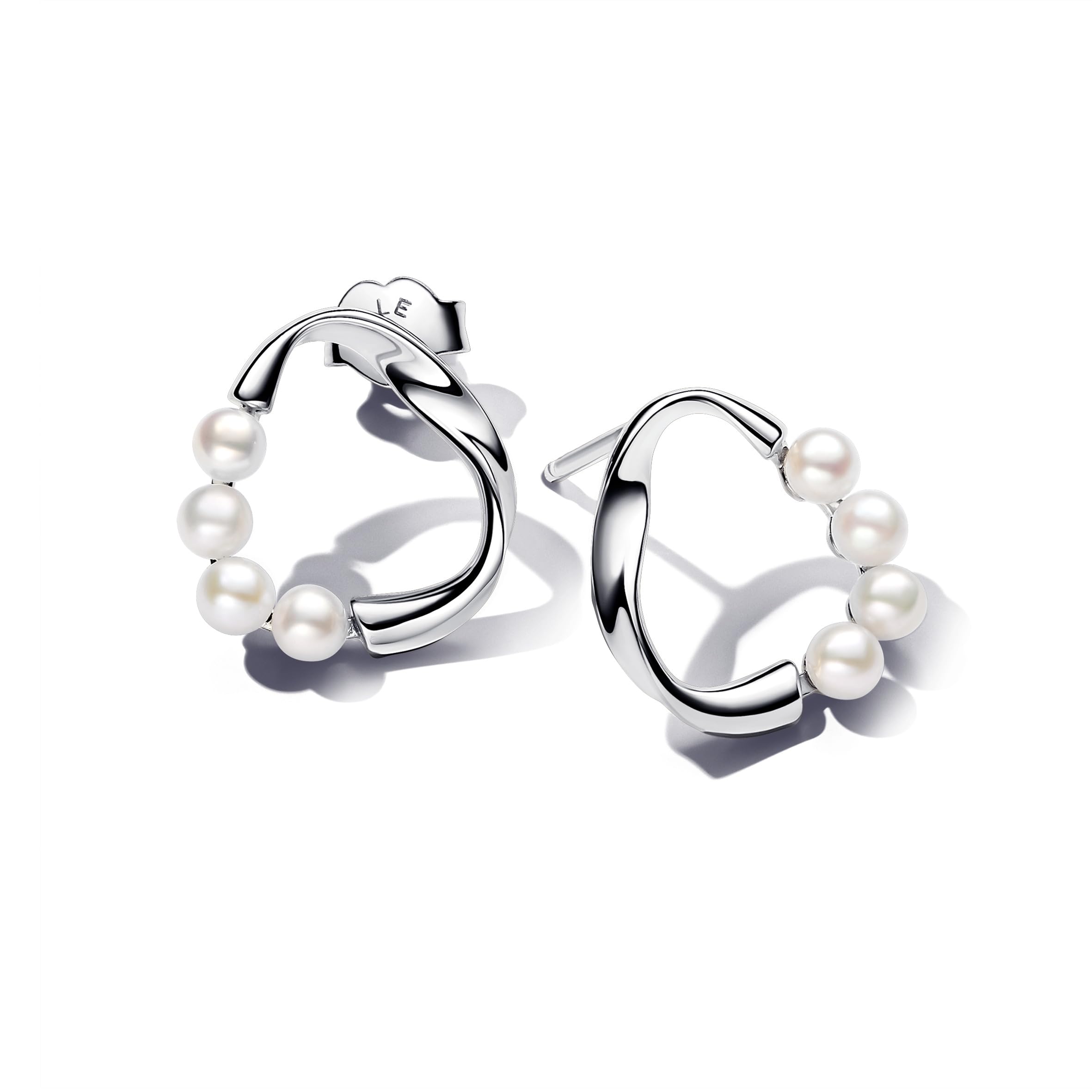 PANDORA Essence Colección de plata de ley con perlas blancas cultivadas de agua dulce tratada