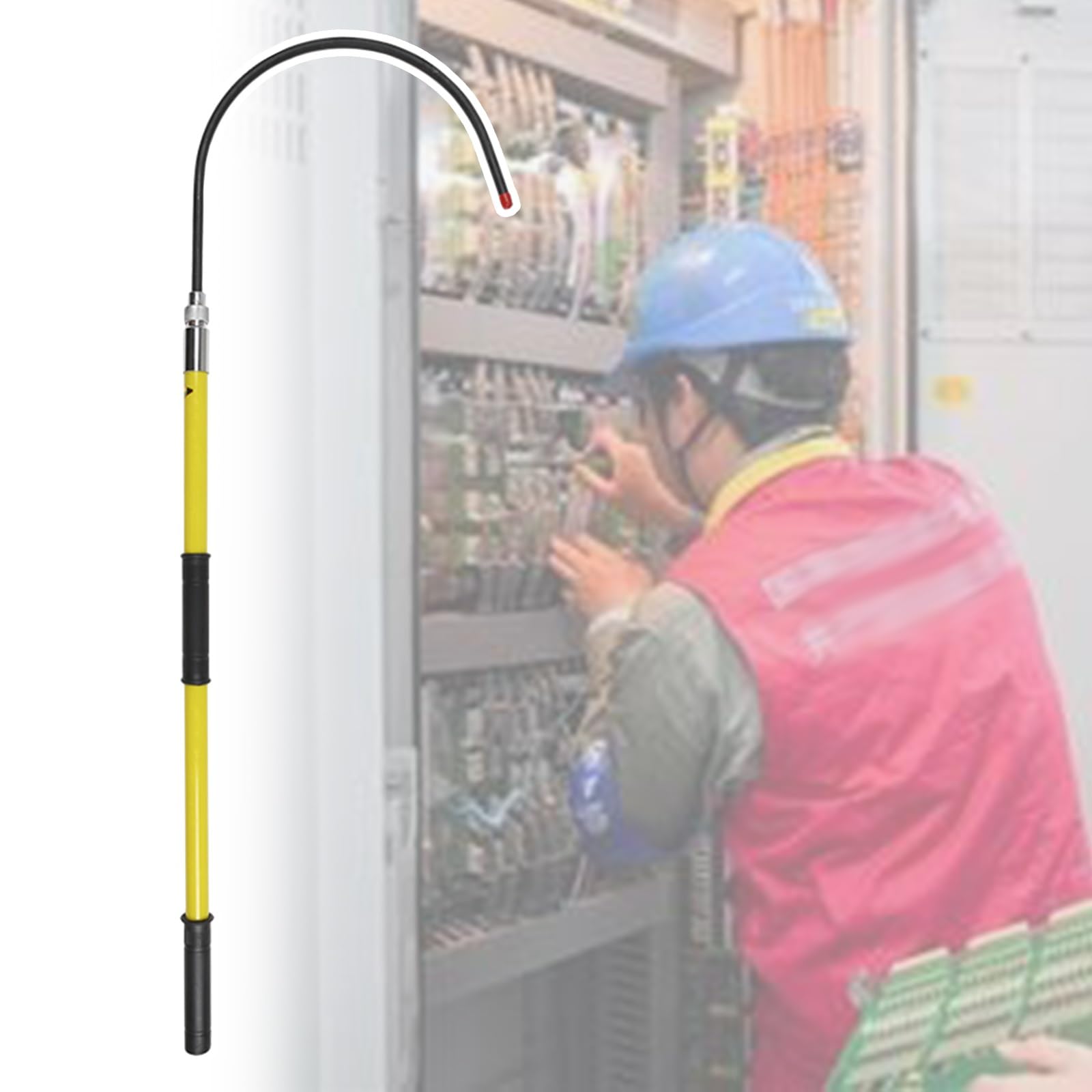 Generico Izolowany pręt ratowniczy wysokiego napięcia, hak ratowniczy do słupów wysokiego napięcia, bezpieczeństwo elektryczne, izolowane narzędzie ratownicze wysokiego napięcia do elektrowni