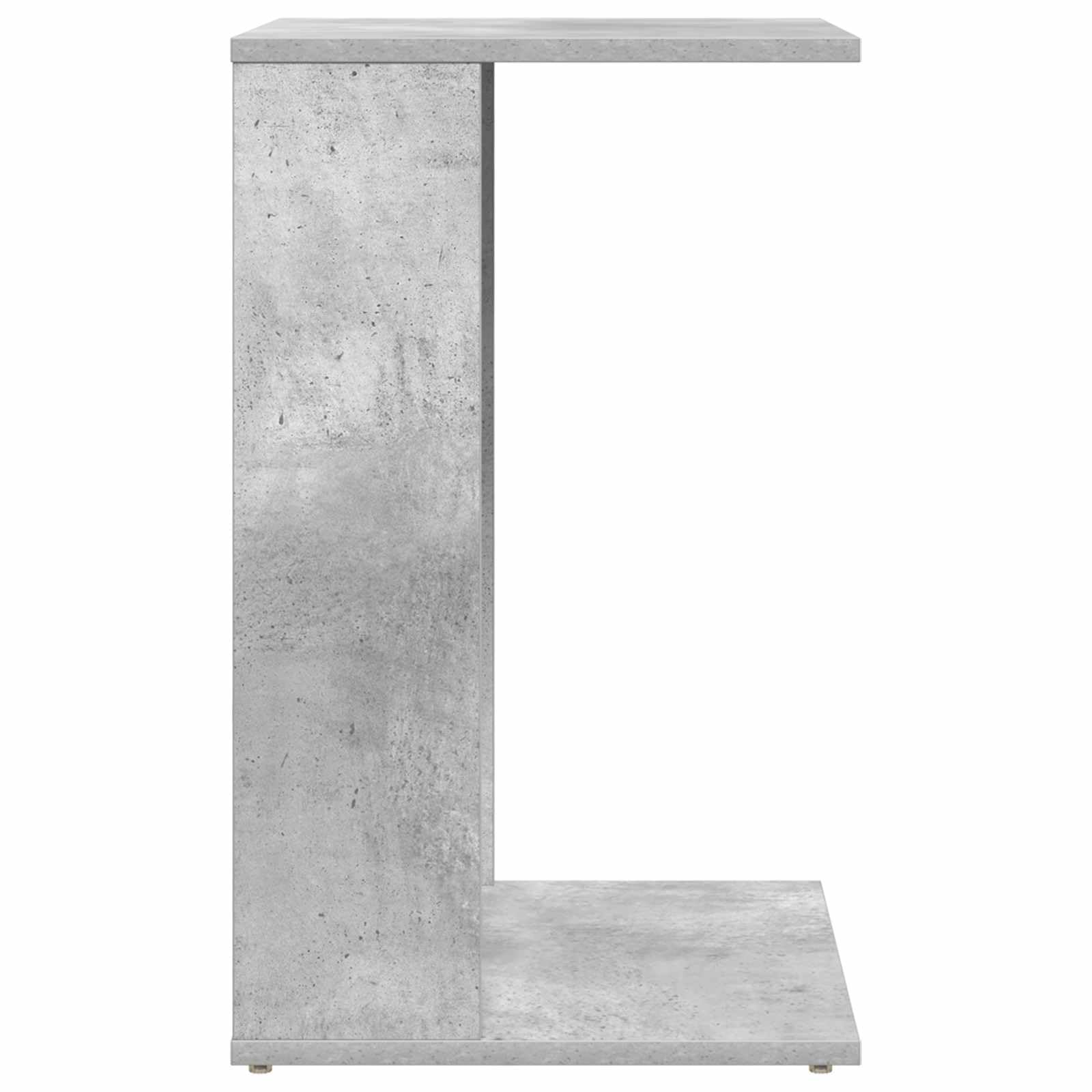 Mesa auxiliar de hormigón gris, 40 x 38 x 62,5 cm, pequeña mesa de centro de madera, mesita de noche moderna para salón y dormitorio, mesa de café delgada rectangular para sofás y sillones