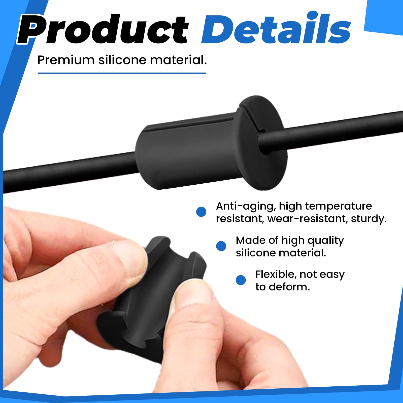 Modixun 10 Pack Cable Grommet for 19mm Wall Hole - Image 3