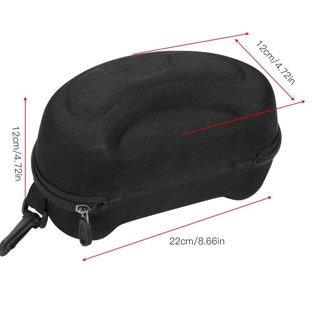 Alomejor Gogle narciarskie etui wygodne okulary twarda obudowa ochrona szkła do przenoszenia twarde etui z karabińczykiem haczyk brelok do jazdy na nartach gogle snowboardowe sport