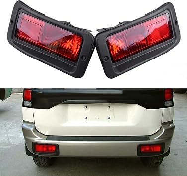 2pcs Rear Bumper Reflector Light Tail Light for Mitsubishi Pajero Montero Pajero Sport 1999-2008