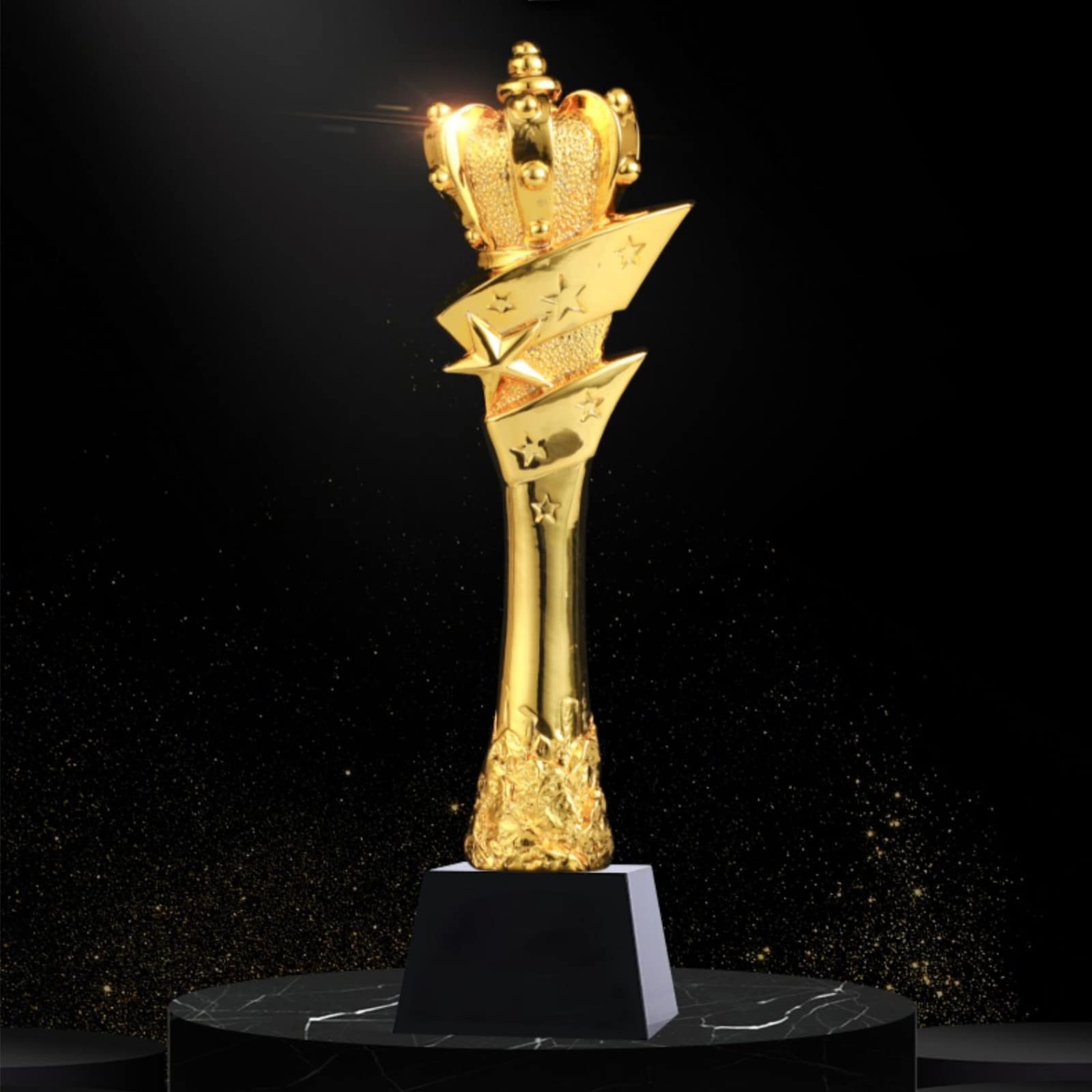 Trophée De La Couronne Trophée d'or Cadeau De Récompense De Réunion Annuelle Trophée D'excellent Employé Emballage De Boîte-Cadeau