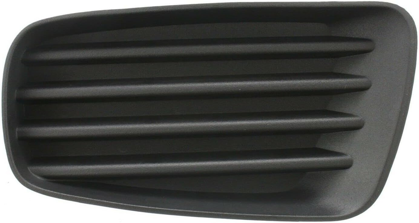 DAT AUTO PARTS Front Right Passenger Side Fog Light Lamp Hole Grille Cover Trim Molding Bumper Insert Replacement for 2006-2007 Saturn Vue Black Textured PlasticGM2599107 22734378