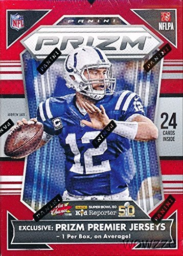 2015 Panini Prizm NFL Football Factory Sealed Retail Box with EXCLUSIVE PRIZM MEMORABILIA Card! Every Pack includes a RC Card! look for RC's & Autographs of Jameis Winston,Marcus Mariota & Many More!