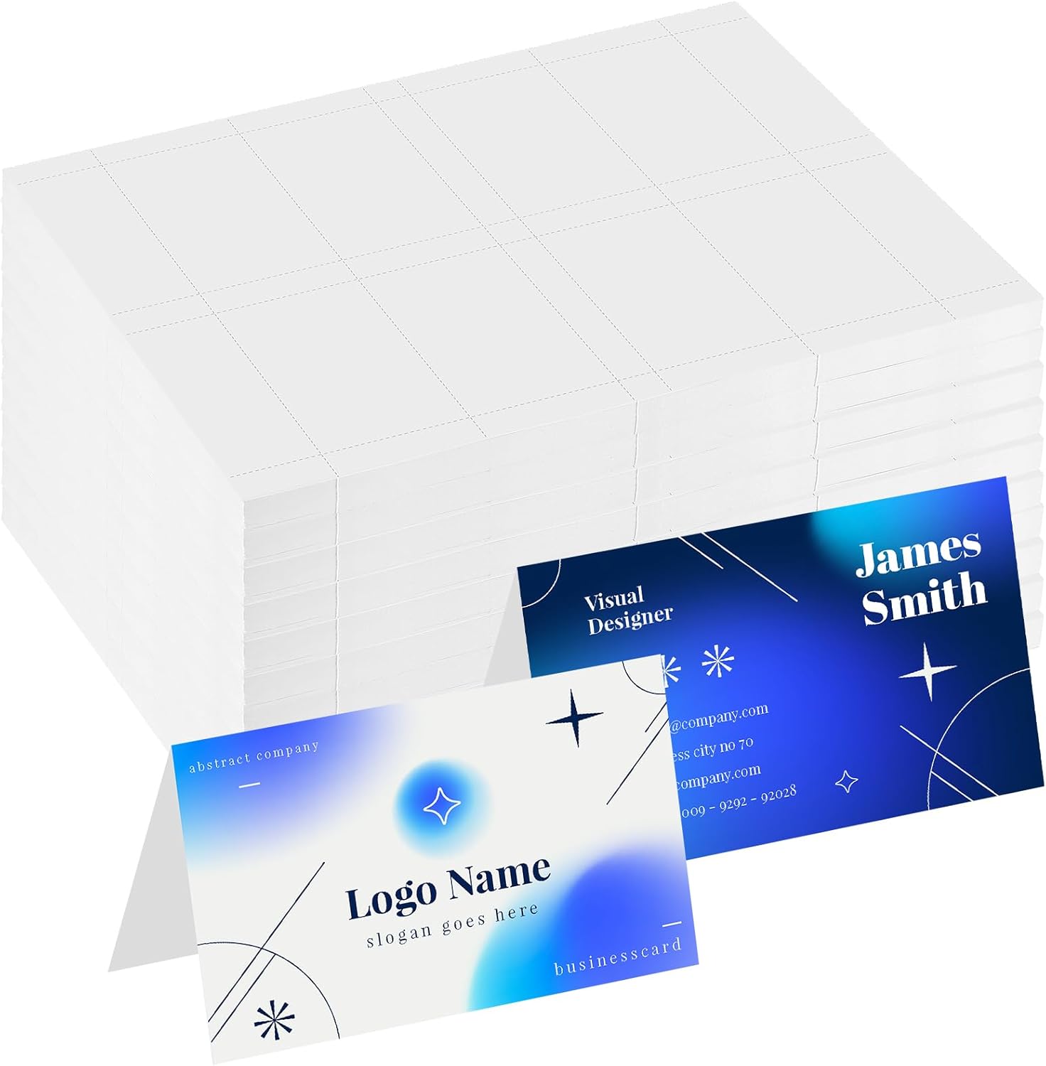 400 Pieces Printable Small Tent Cards 2 * 3.5inch Name