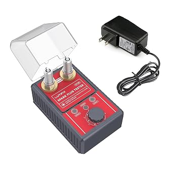 Spark Plug Tester, Automotive Dual Holes Spark Plug Tester Tool with Adjustable Dual Holes Ignition Tester and Protective Cover Spark Plug 0 to 6000rpm Adjustable for 12mm Spark Plug