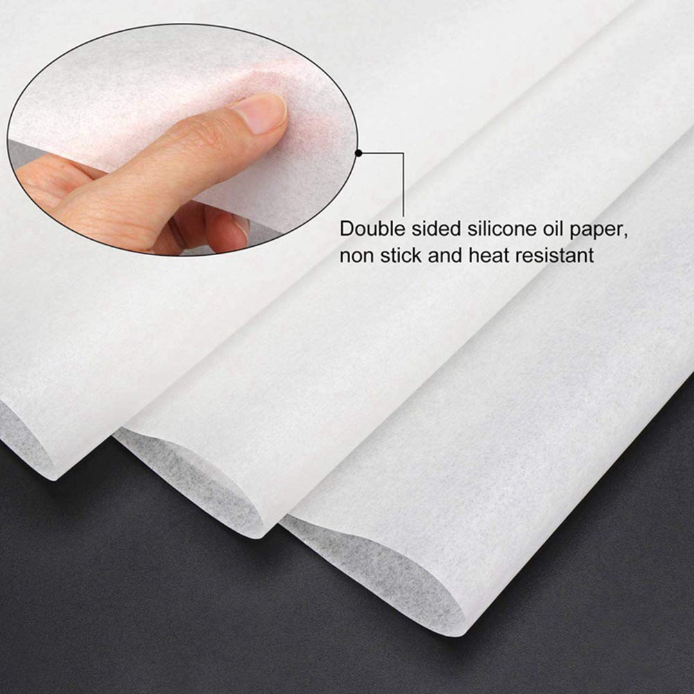 Nieprzywierający kwadratowy papier pergaminowy arkusze do pieczenia wstępnie wycinane pergamin wkładki do papieru do pieczenia, papier silikonowy do pieczenia piekarnik blacha do pieczenia papier pochłaniający olej, artykuły kuchenne, 500 szt