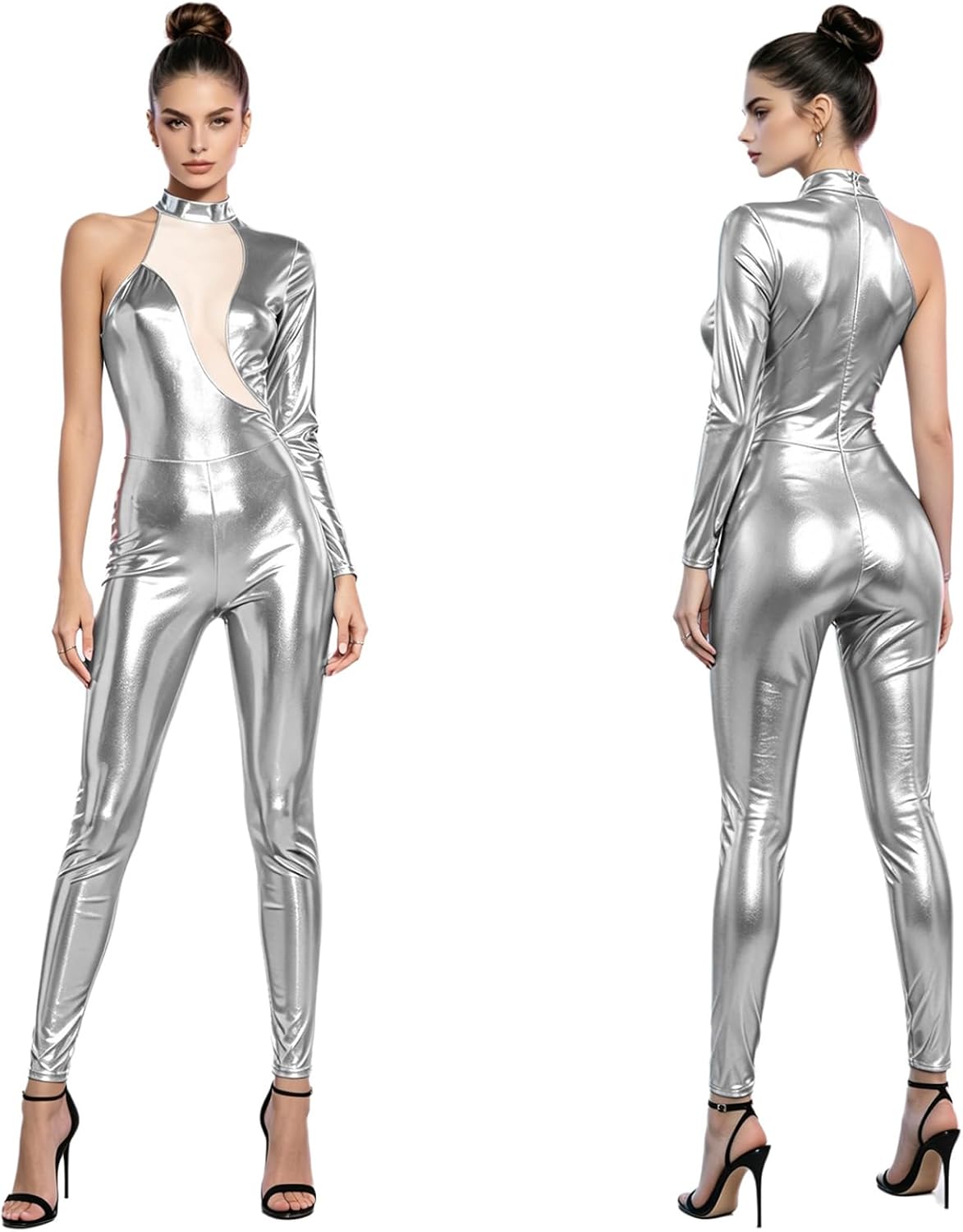 inlzdz Women Bodysuit Workout Unitards Sports Bodysuit