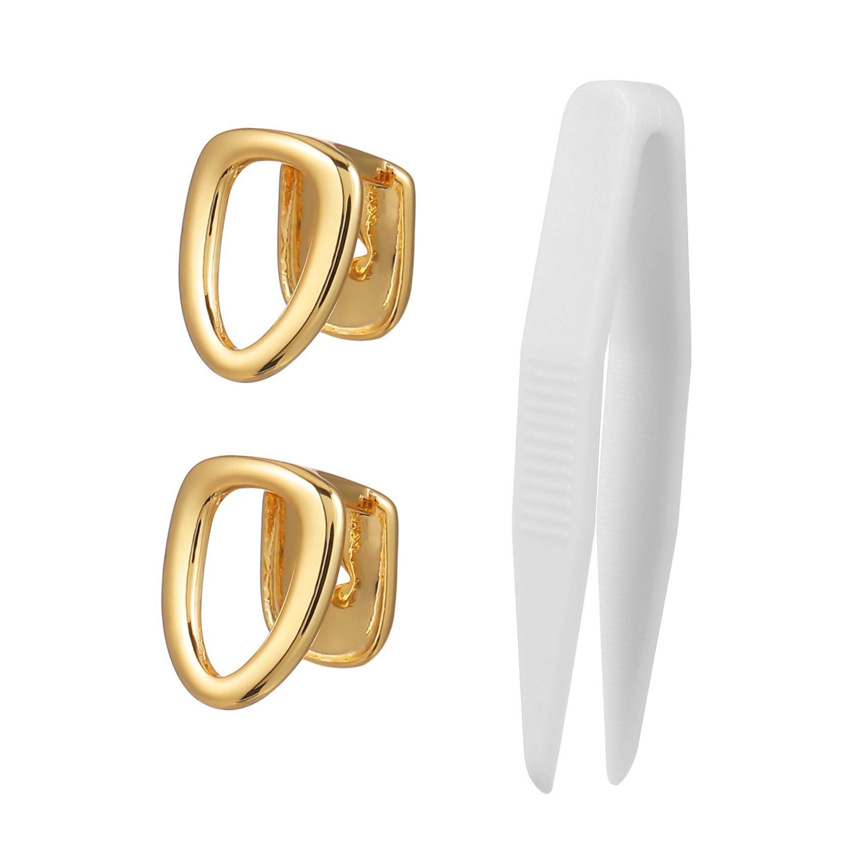 Garneck Tooth Grill Grills for Teeth 2pcs Mouth Grill Caps for Teeth Jewelry Hollow Design Hip Hop Party Accessories Stylish Grill for Your Teeth for Cosplay and Costume Events