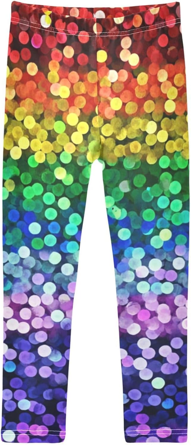 Boccsty Brown Snake Skin Girls Leggings Christmas Kids Yoga Pants Dance Active Tights 4T-10T