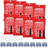 DIBBATU Fire Blanket Emergency Flame Retardent Shelter Safety Cover Designed for Kitchen,Fireplace,Grill,Car,Camping (8 Pack+ Free Gloves)