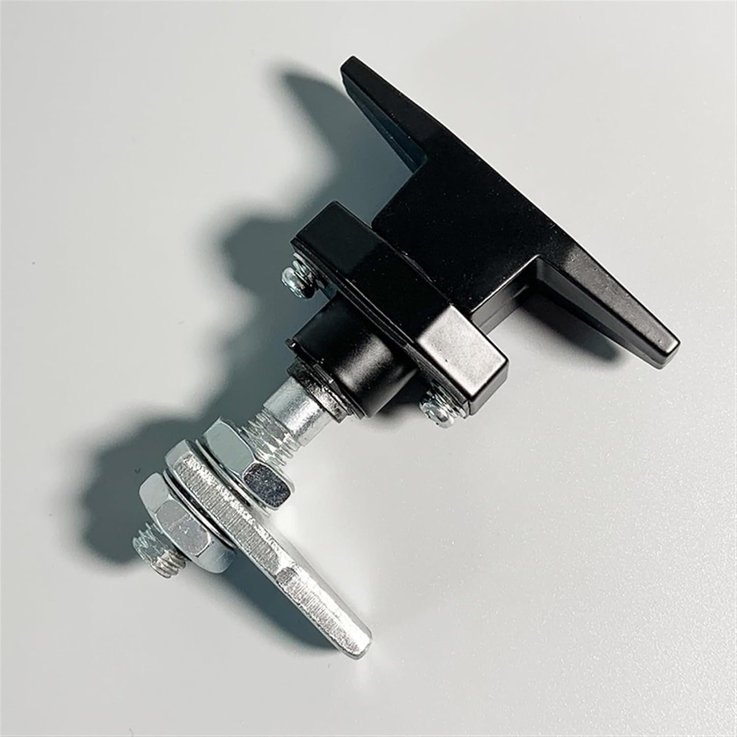 Black T Shape Handle Lock Equipment Telescopic Door Locks Telescopic Switch Industrial Cabinet Lock MS309-2 1Pcs(Stainless Steel)