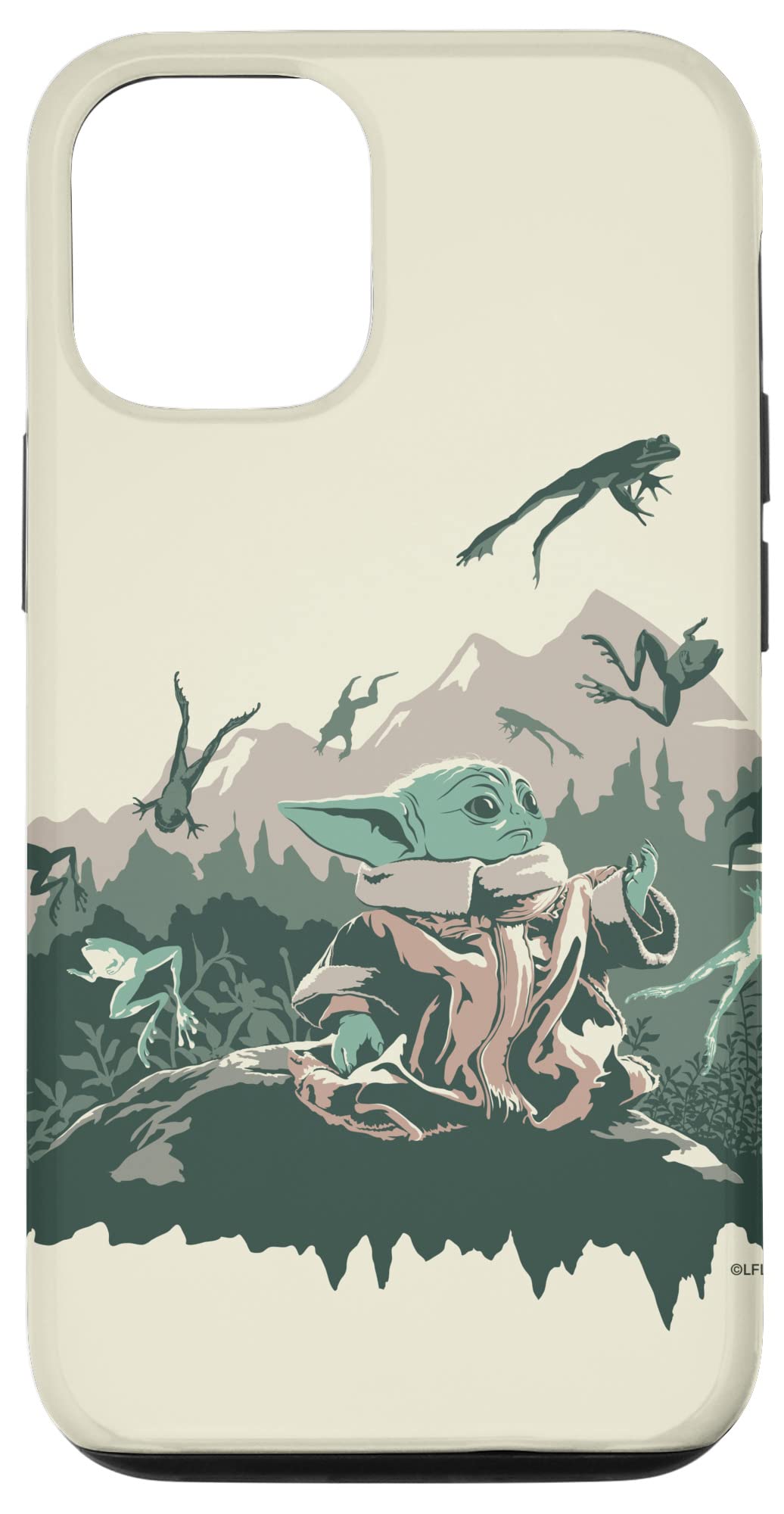 Coque iPhone 12 Pro Star Wars Grogu Force Frog idée cadeau fan - 4