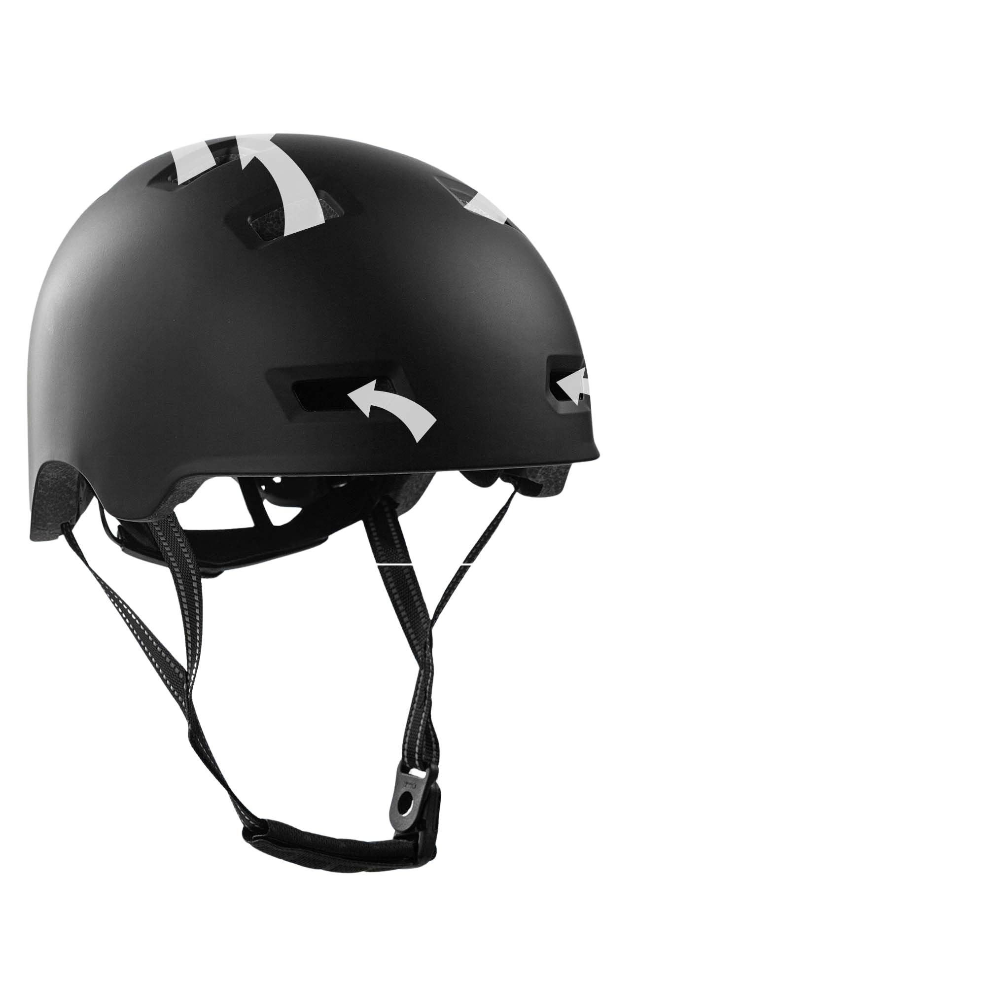 Crazy Safety Rampage Todo Negro | Casco para Bici, Skateboard, Patines y Bicicletas BMX | Casco de Bicicleta para Hombres, Mujeres y niños | L (57-61cm) | Casco Ajustable Skater y Ciclistas