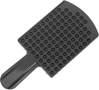 CLISPEED Herramienta De Conteo De Semillas De Conteo De Arroz De 100 Agujeros De Conteo De Tabla De Porciones De Granos Utensil De Conteo De Grano Negro El Plastico