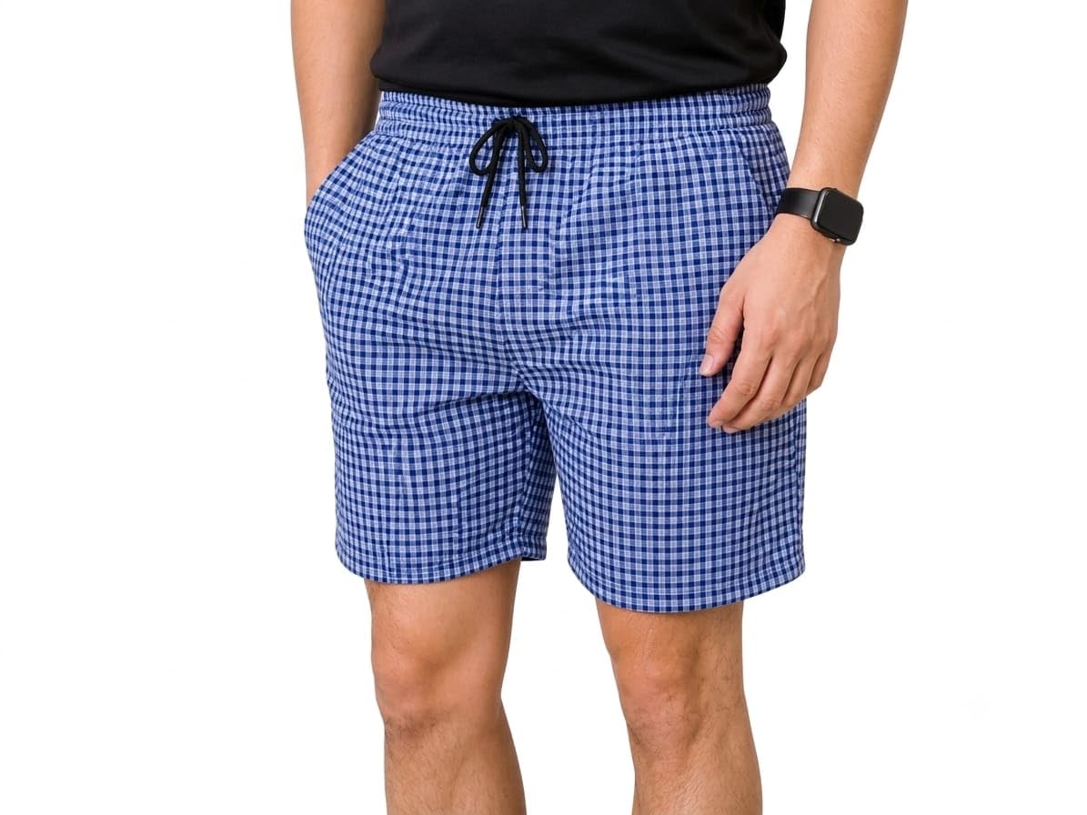 Men's Drawstring Shorts with Side Pockets-image-20