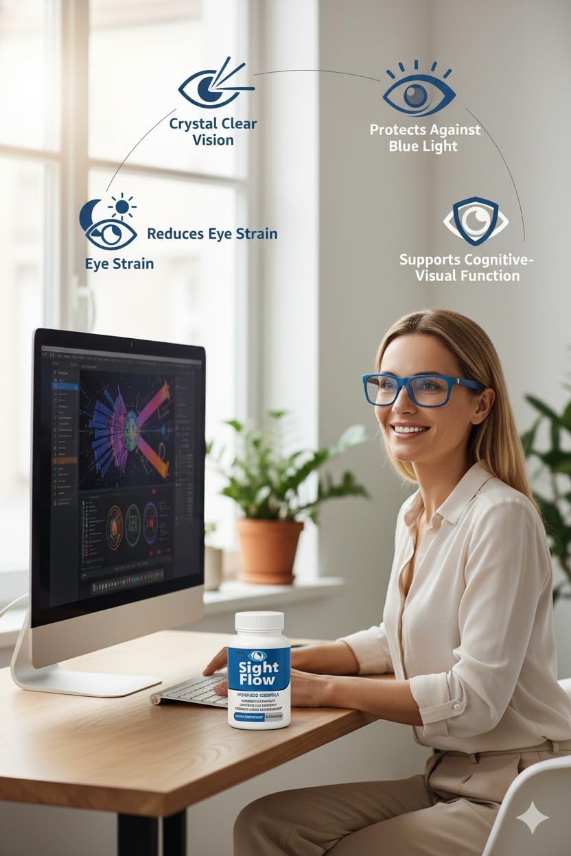 Vision Flow Eye Capsules Advanced Formula - Official Sight Premium Support Supplement All Natural Ingredients Vitamins for Eye Health and Wellness Formula, 60 Capsules (2)