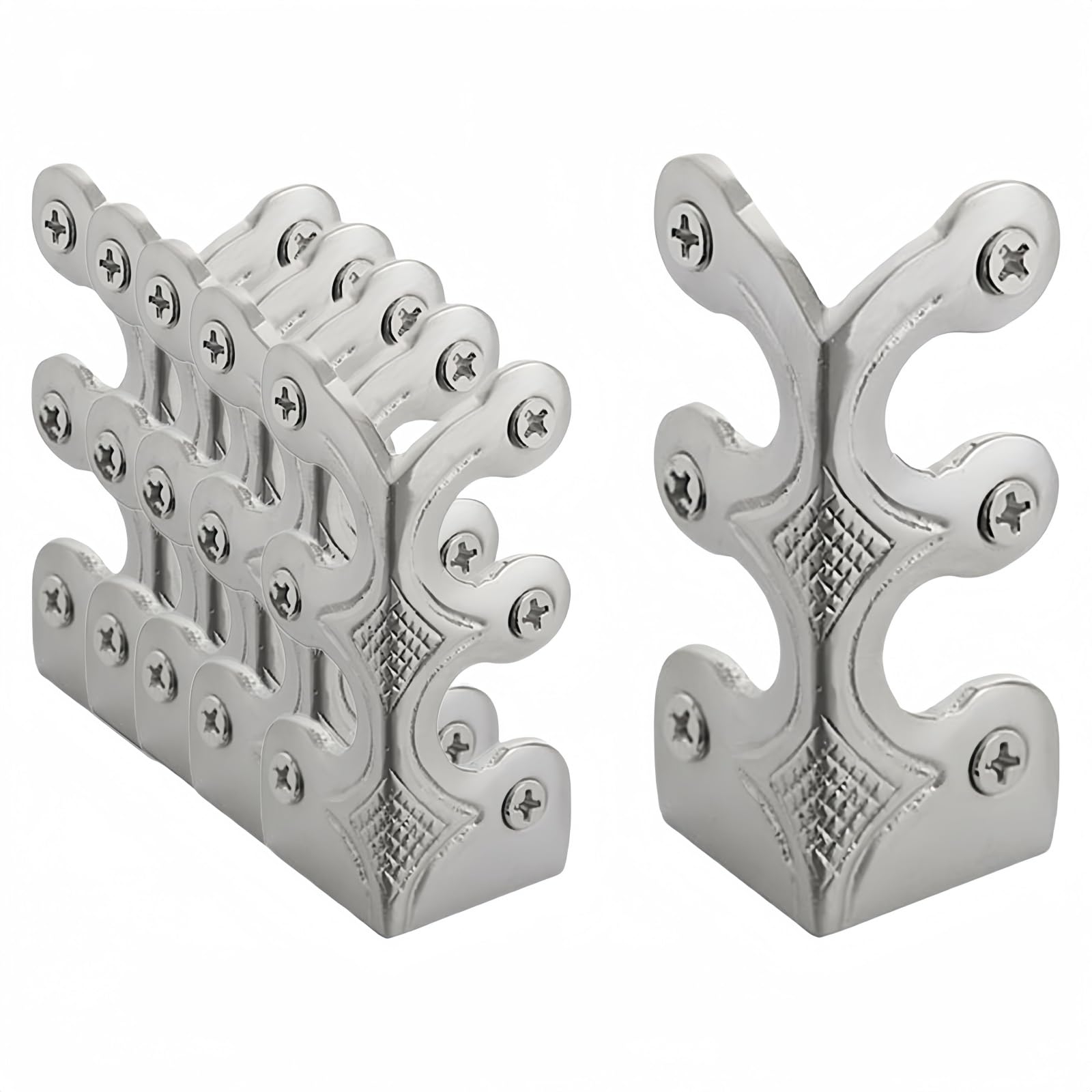 Baseboard Corner Protectors,Vintage Metal Pure Copper Corner Protectors, Decorative Corner Protector, Skirting Corner Guard, for Wood Boxes, Farmhouse