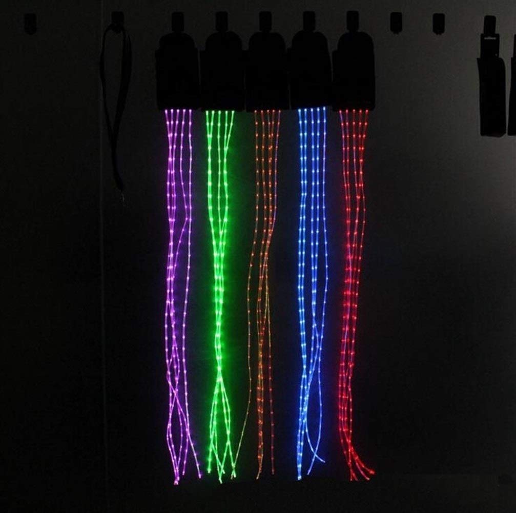 ZANGAO 100 cm USB Oplaadbare Paardenstaart LED Lichten Paardrijden Staarten Decoratie Lichtgevende Buizen Paarden Paarden Paardensport Zadel Halters ( Kleur: 100 cm lang rood