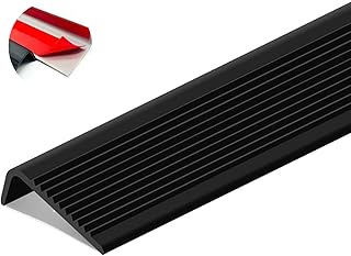 Stair Nosing 48inch Anti-Slip Stair Edge Protector Stair Nose Molding Trim Vinyl Rubber,Waterproof Self
