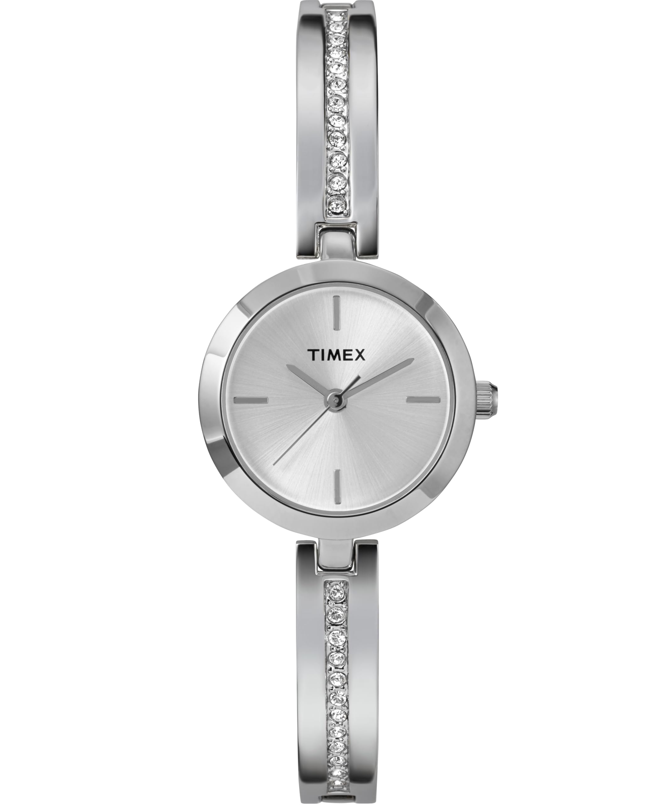 Timex Women's Main Street 25 mm Watch, Alloy Bracelet Silver-Tone Dial Case TW2W96100